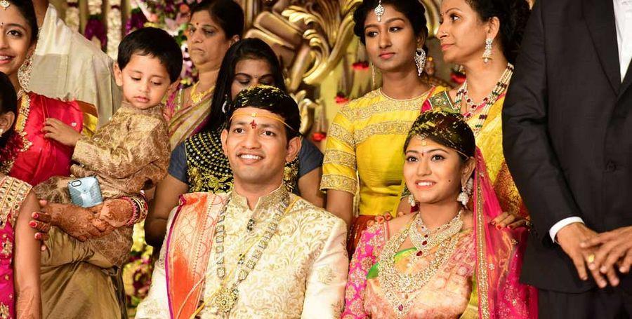 Konijeti Rosaiah's Grand Son Anirudh Wedding Photos