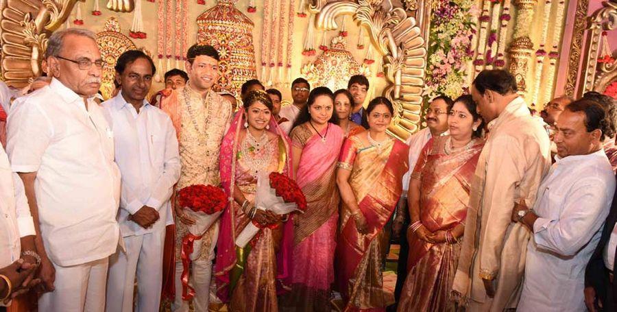 Konijeti Rosaiah's Grand Son Anirudh Wedding Photos