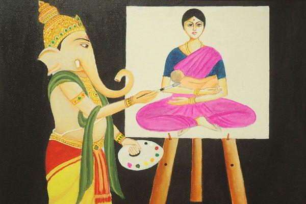 Lord Ganesha Painting Exhibition photos