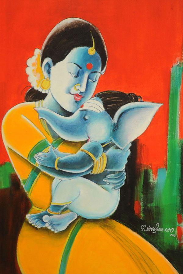 Lord Ganesha Painting Exhibition photos