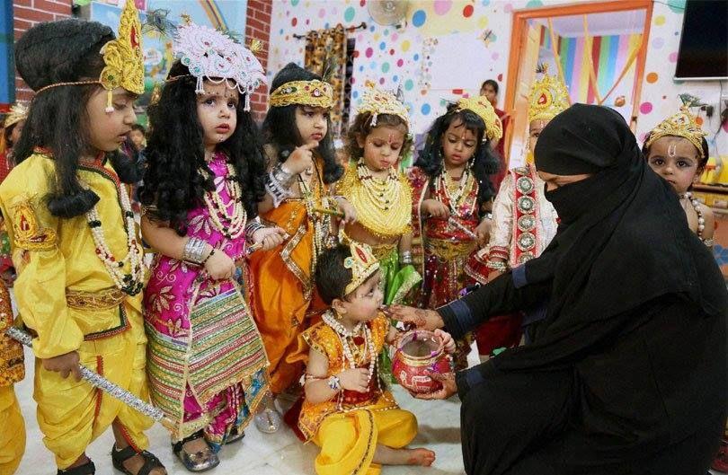 Muslims celebrates the birth of Krishna Photos