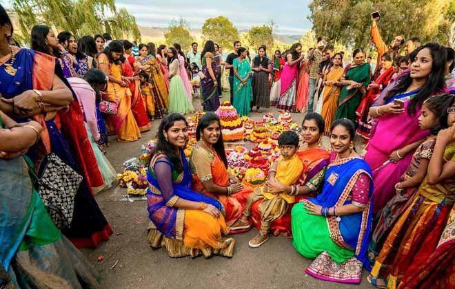 PHOTOS: Bathukamma Festival Celebrations