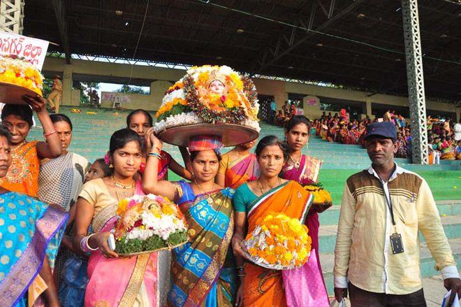 PHOTOS: Bathukamma Festival Celebrations