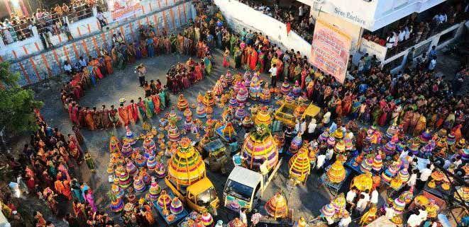 PHOTOS: Bathukamma Festival Celebrations