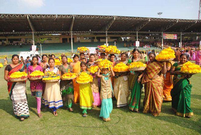 PHOTOS: Bathukamma Festival Celebrations