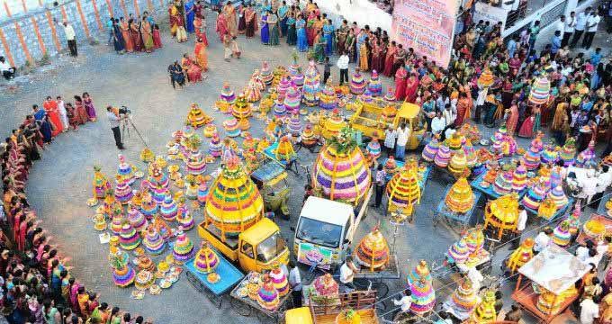 PHOTOS: Bathukamma Festival Celebrations