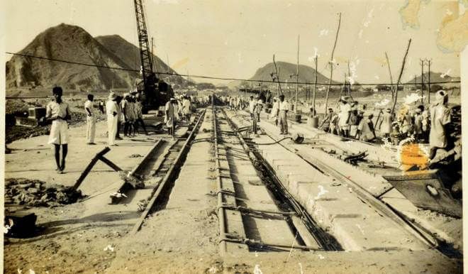 Prakasam Barrage Construction Rare Photos