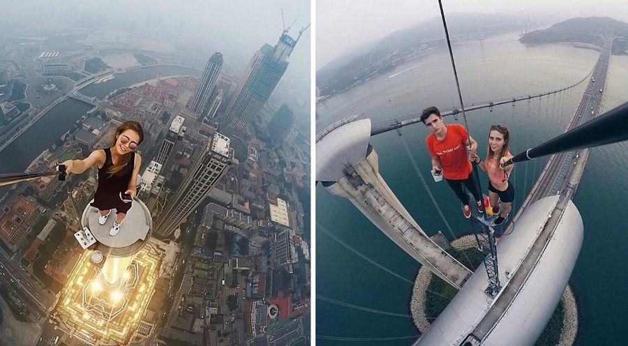 Woman defies death for her collection of selfies Photos