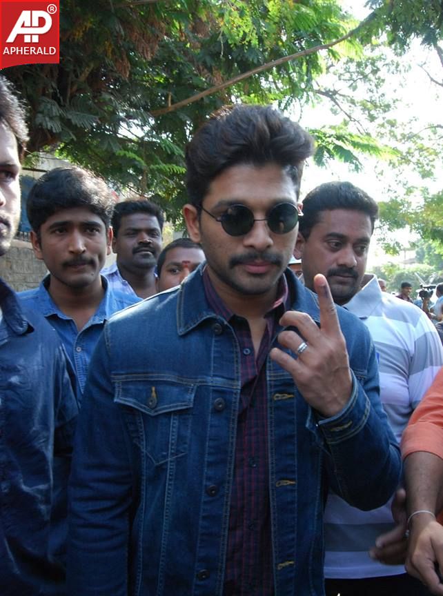 Celebrities Cast Their Vote in GHMC Elections Photos