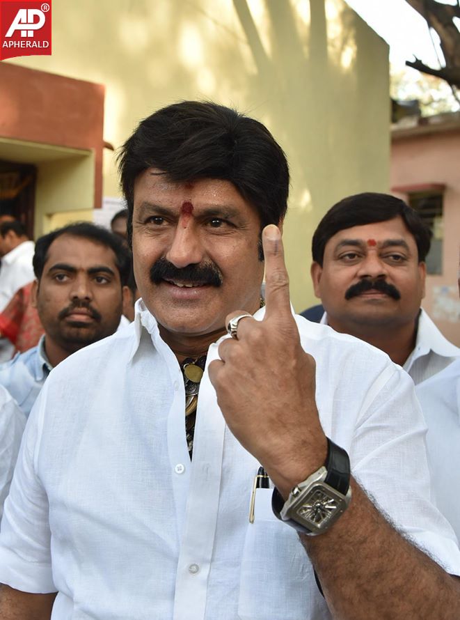 Celebrities Cast Their Vote in GHMC Elections Photos