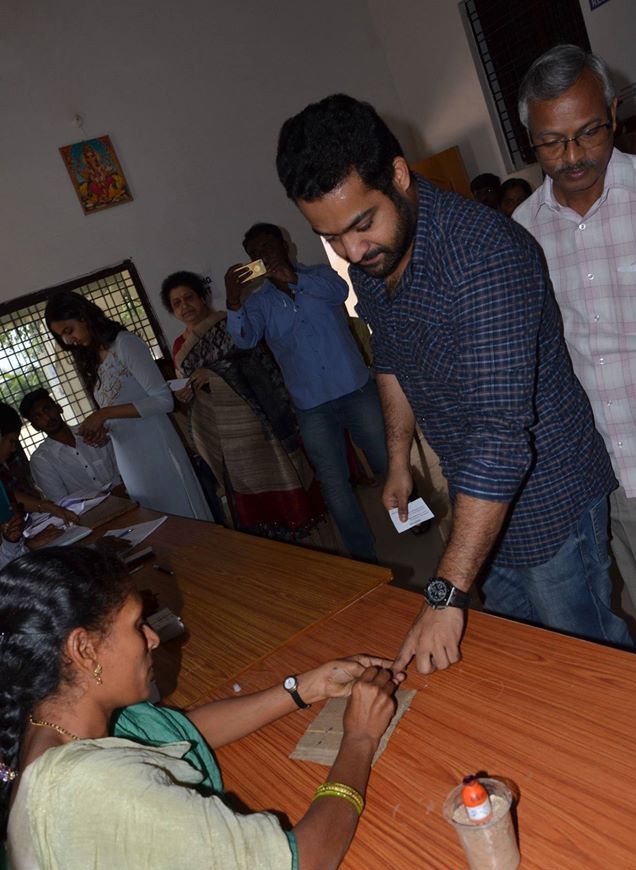 Celebrities Cast Their Vote in GHMC Elections Photos