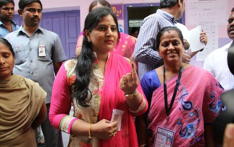 Celebrities Cast Their Vote in GHMC Elections Photos