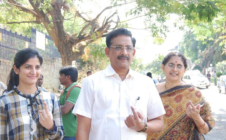 Celebrities Cast Their Vote in GHMC Elections Photos