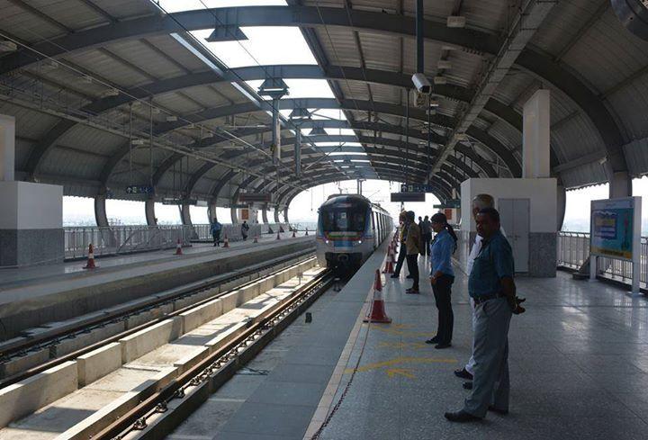 First look of Hyderabad Metro Rail Station at Nagole