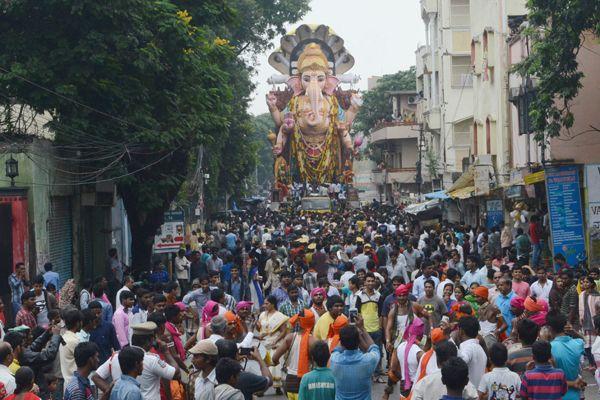 Khairatabad Ganesh Nimajjanam Photos