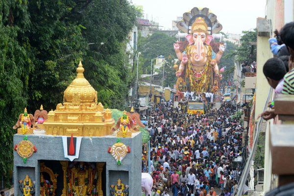 Khairatabad Ganesh Nimajjanam Photos
