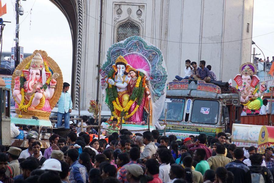 PHOTOS: Ganesh Nimajjanam in Hyderabad