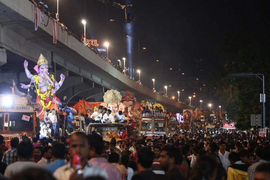 PHOTOS: Ganesh Nimajjanam in Hyderabad