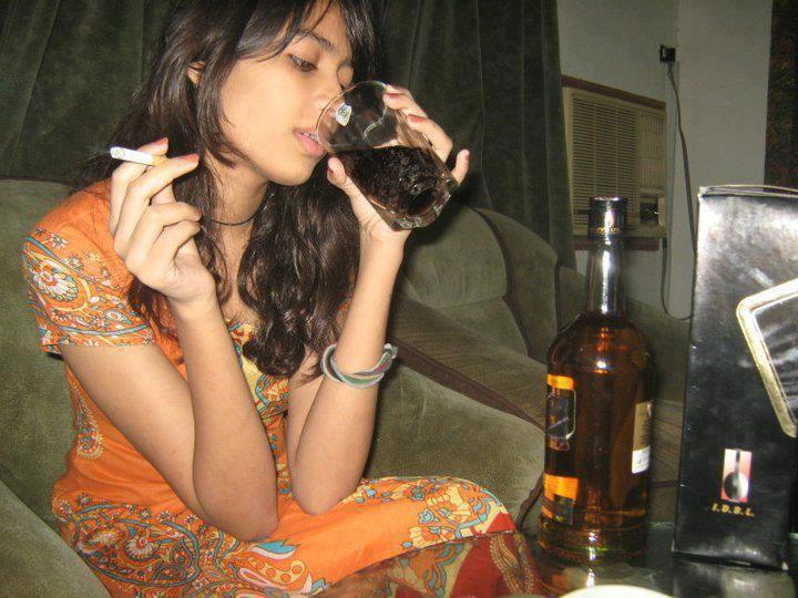 PHOTOS: Indian Girls Smoking & Drinking Alcohol