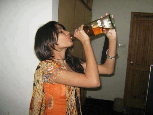 PHOTOS: Indian Girls Smoking & Drinking Alcohol