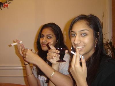 PHOTOS: Indian Girls Smoking & Drinking Alcohol