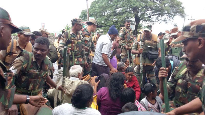 Rare Photos of Chennai Floods  Army  help