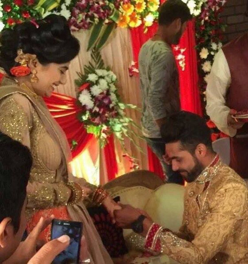 Ravindra Jadeja & Reeva Solanki Engagement Photos