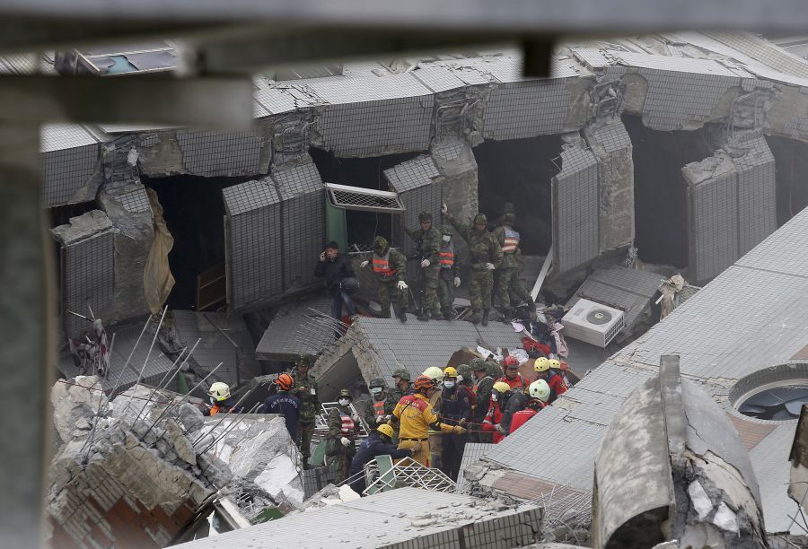 Strong Earthquake Strikes Southern Taiwan Photos