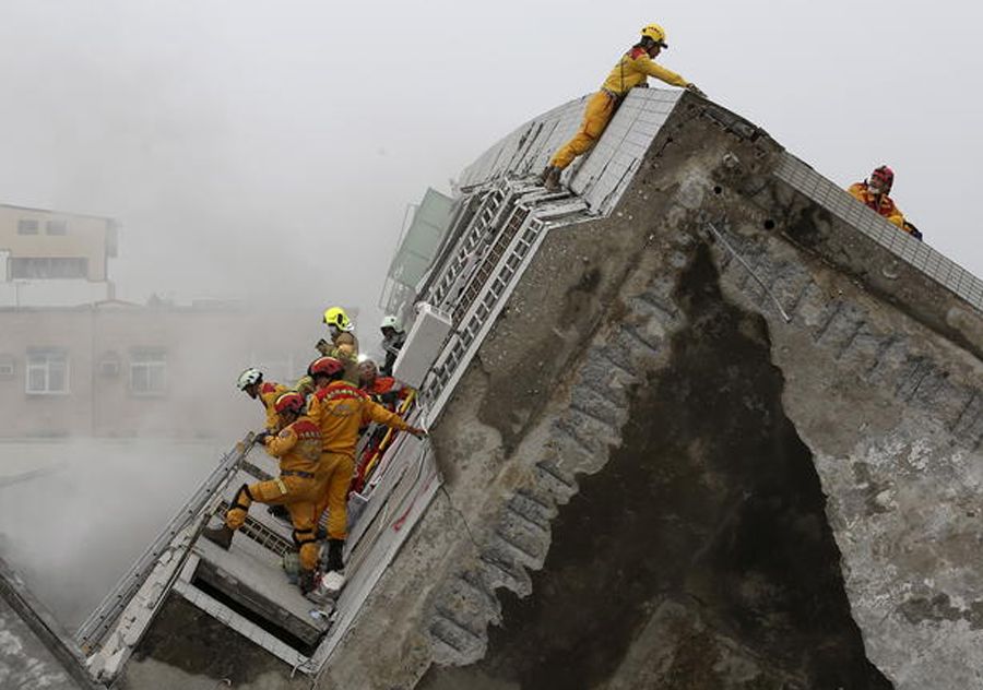 Strong Earthquake Strikes Southern Taiwan Photos