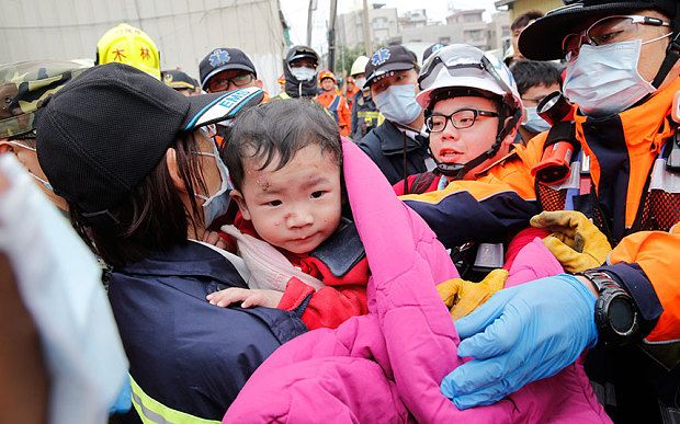 Strong Earthquake Strikes Southern Taiwan Photos