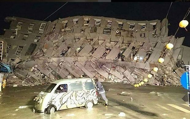 Strong Earthquake Strikes Southern Taiwan Photos