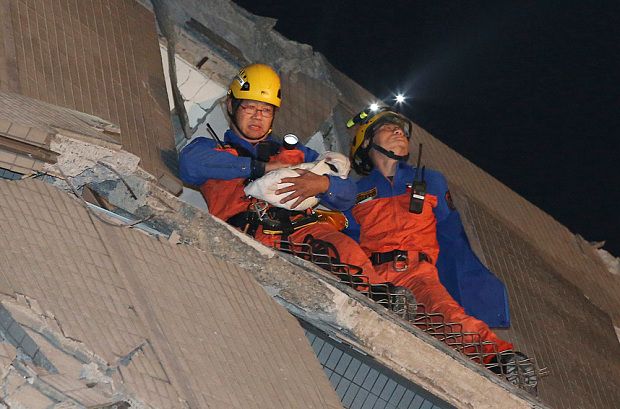 Strong Earthquake Strikes Southern Taiwan Photos
