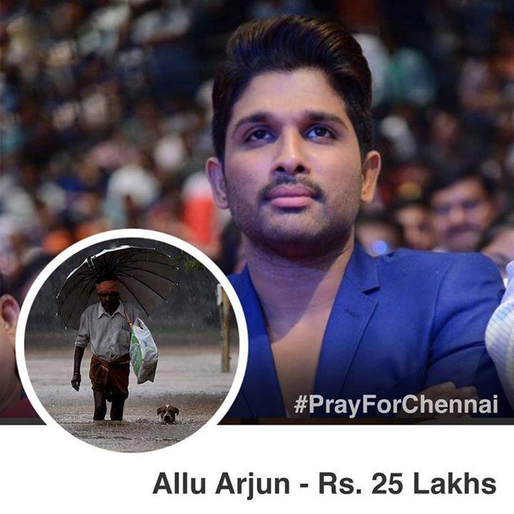 Tollywood celebrities donate to Chennai Flood Relief Fund