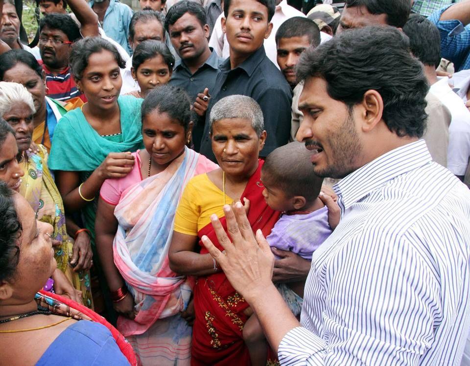 YS Jagan visits flood affected areas in Kadapa