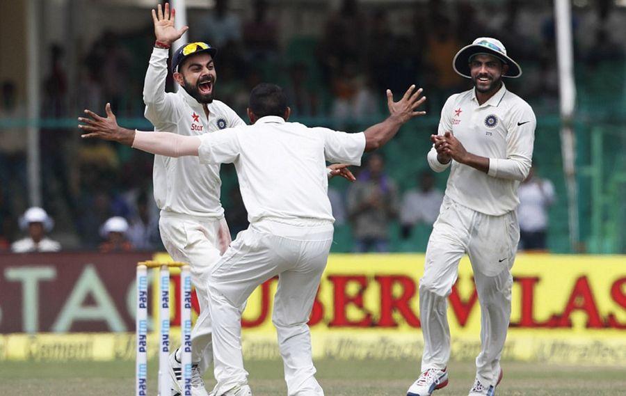 India win historic 500th Test Photos