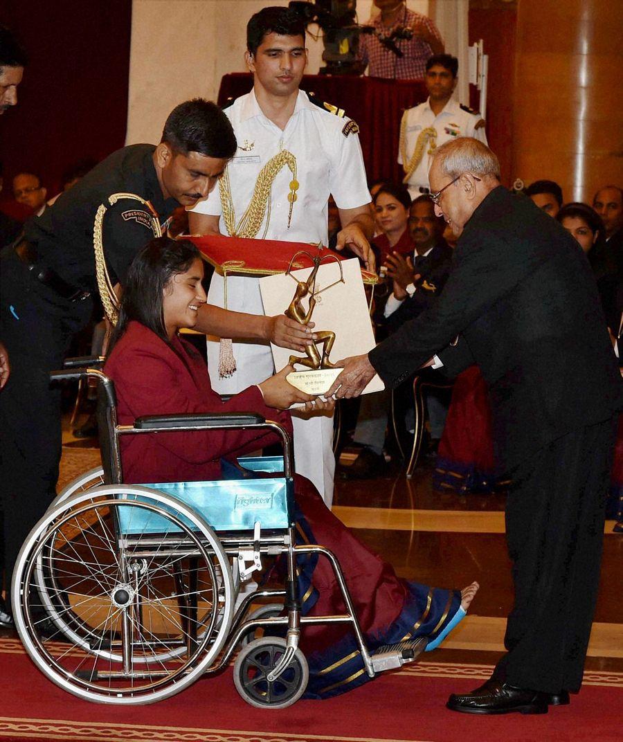 President Pranab Mukherjee Presented Awards to Rio Olympics Winners