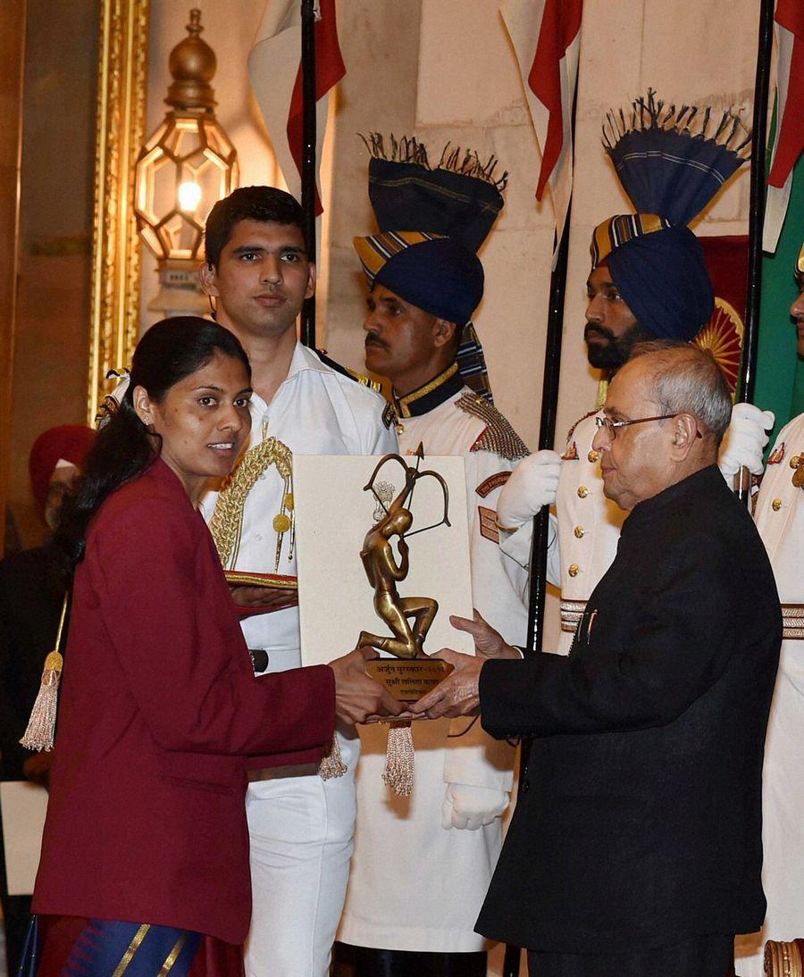 President Pranab Mukherjee Presented Awards to Rio Olympics Winners