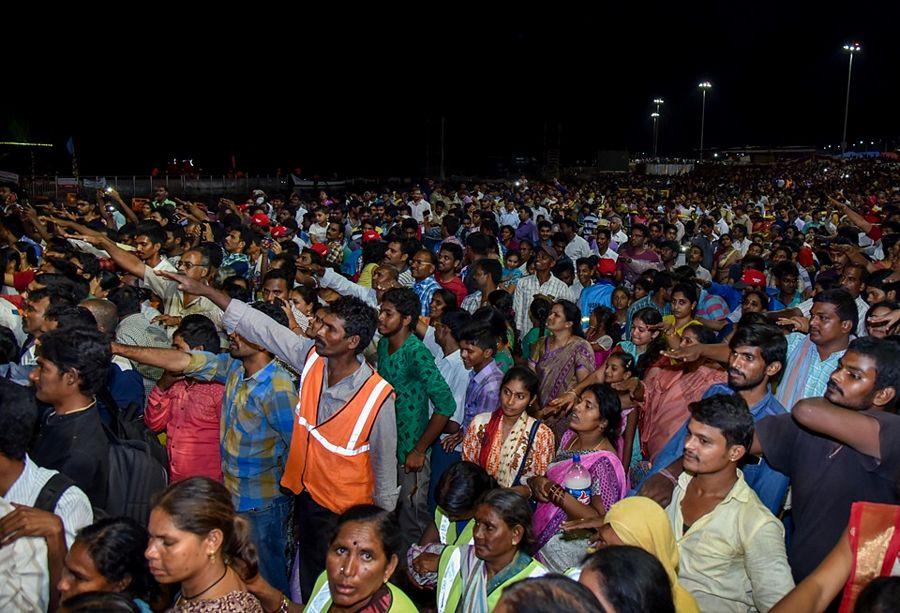 Sri NCBN attended the Pavitra Harathi Yesterday Photos