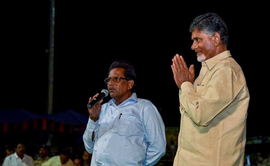 Sri NCBN attended the Pavitra Harathi Yesterday Photos