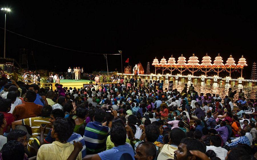 Sri NCBN attended the Pavitra Harathi Yesterday Photos