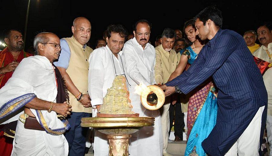Sri NCBN felicitated Silver Medalist at the Olympics PV Sindhu