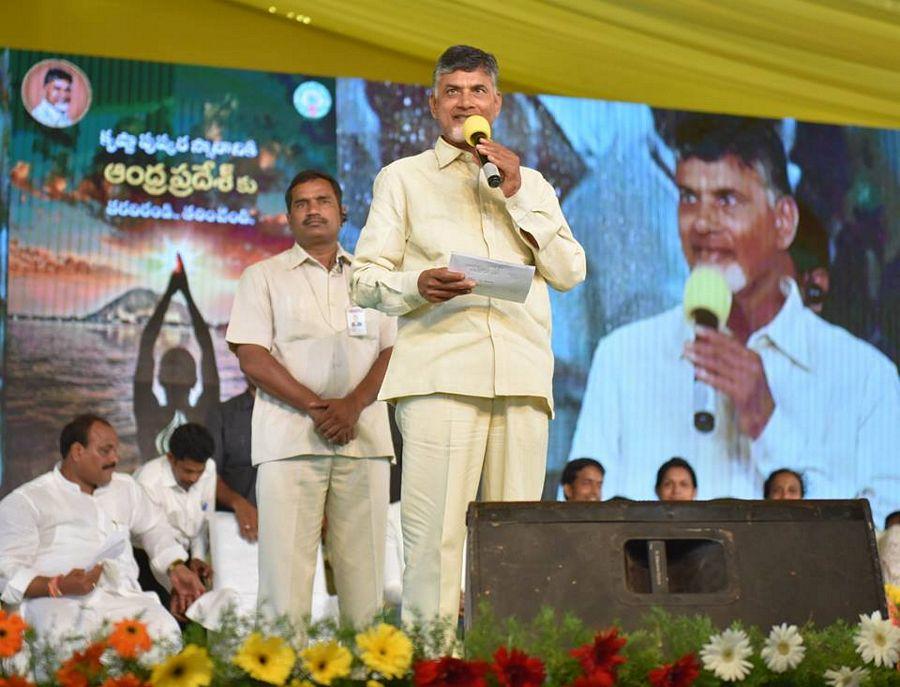 Sri NCBN felicitated Silver Medalist at the Olympics PV Sindhu