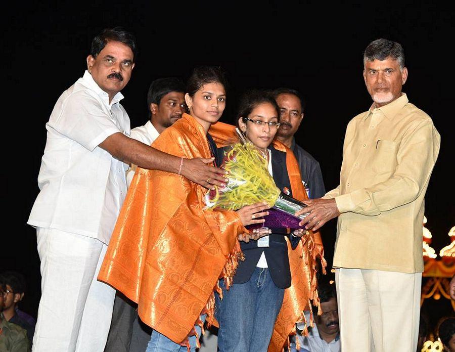 Sri NCBN felicitated Silver Medalist at the Olympics PV Sindhu