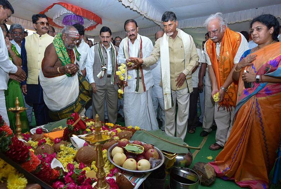 Sri NCBN participated in the Foundation stone laying ceremony