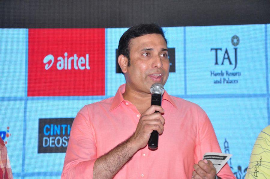 VVS Laxman Inaugurates Airtel Hyderabad Marathon Expo & SportEX Photos