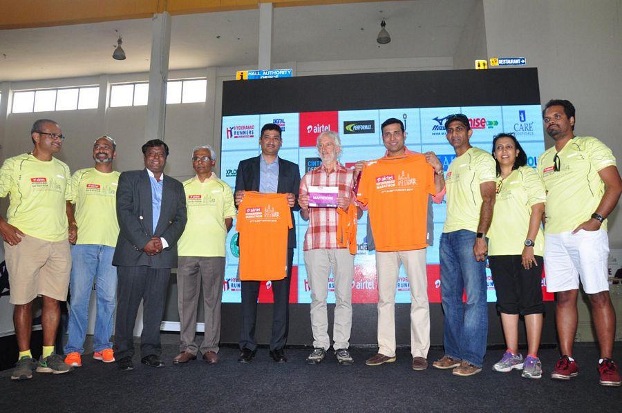 VVS Laxman Inaugurates Airtel Hyderabad Marathon Expo & SportEX Photos