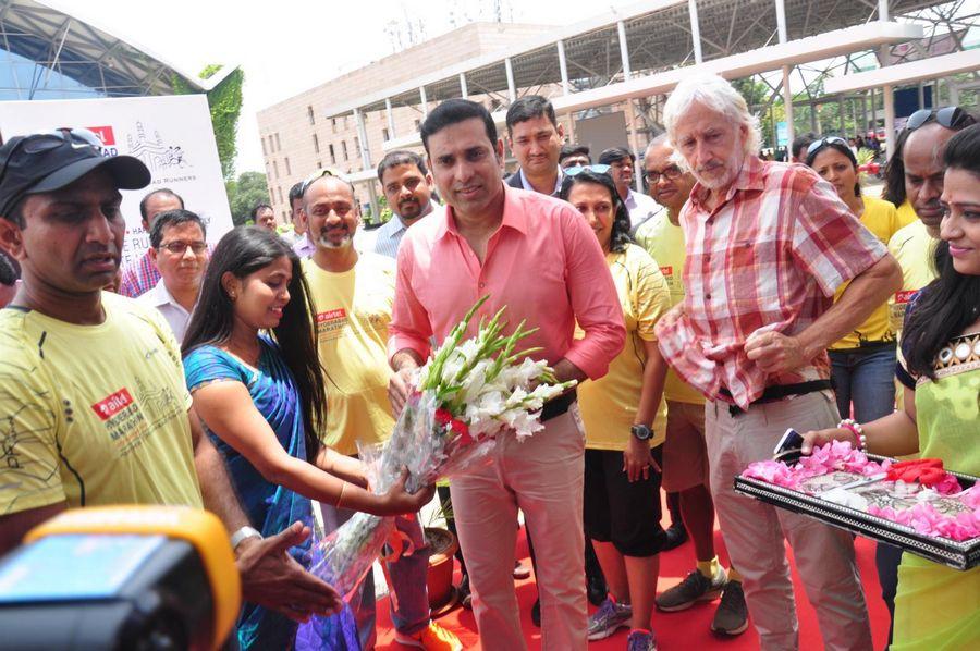 VVS Laxman Inaugurates Airtel Hyderabad Marathon Expo & SportEX Photos