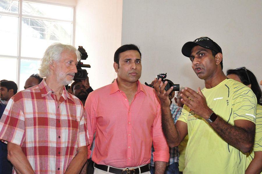 VVS Laxman Inaugurates Airtel Hyderabad Marathon Expo & SportEX Photos