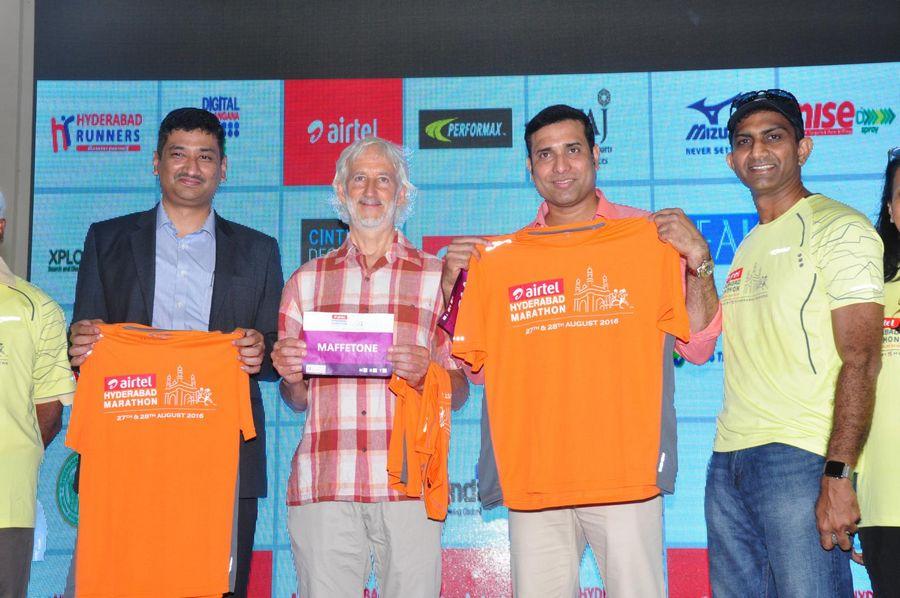 VVS Laxman Inaugurates Airtel Hyderabad Marathon Expo & SportEX Photos