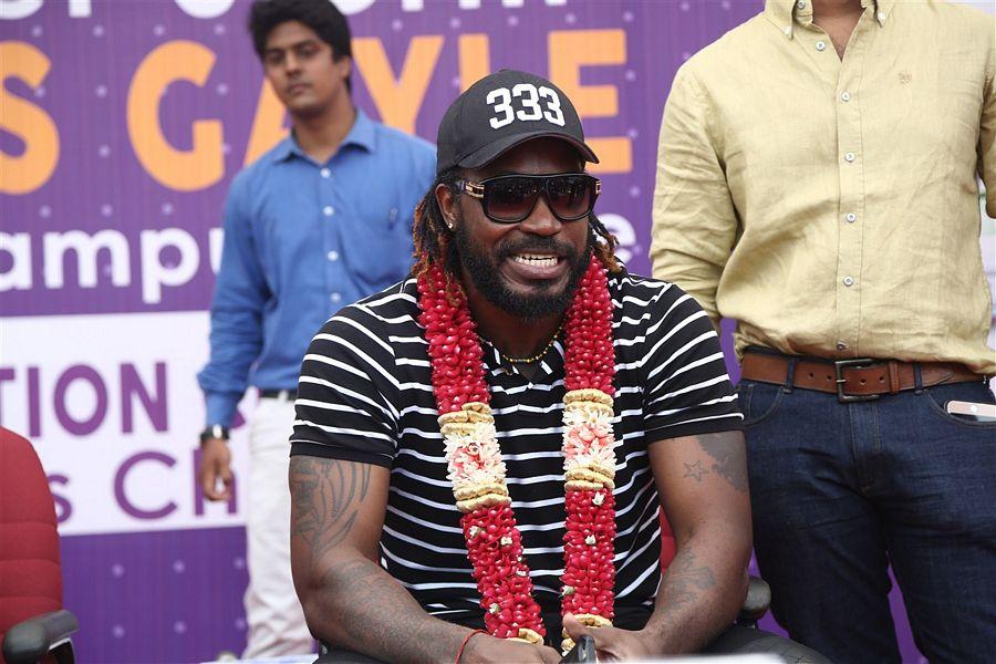 West Indies Cricketer Chris Gayle Visited Velammal School